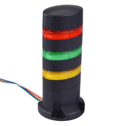 LD6A-3DQB-RGY Red/Green/Yellow Stack Light LED Tower Direct Mount 24VAC/DC IDEC