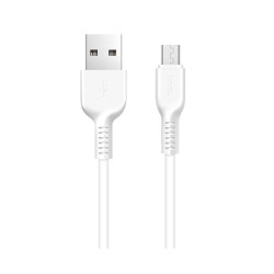 Przyłącze USB A - micro USB 1m białe