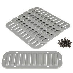 Kratka, ClimaSys, Szary, Stalowe, 445 x 148mm 148mm