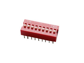 DIP Switch RoHS X 9 Czerwony /983