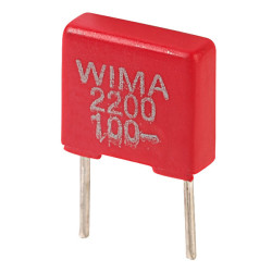 Wima FKS2D012201A00MS FKS2 2200PF &#xB1;20% 100V Radial Polyester Capacitor