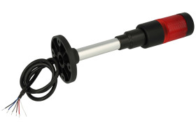 Kolumna sygnalizacyjna; HBJD-40AD1R24B; bez buzzera; światło przerywane; światło ciągłe; 1 warstwa; czerwony; LED; 24÷220V; AC/D