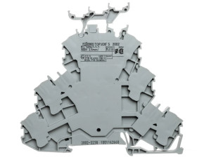 Złączka szynowa 3-piętrowa 2,5mm2 L szara 2002-3238 TOPJOBS /50szt./