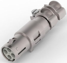 Socket contact insert, 4 pole, unequipped, crimp connection, T2580032154-000