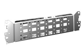 Panel do zarządzania kablami, Sekcja dziurkowana, do użytku z: Indywidualnych instalacji wewnątrz obudowy, ramki,