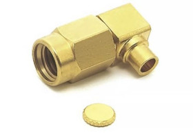 Złącze koncentryczne, 50, 12.4GHz, Męski, Lutowane, Montaż na kablu +165C -65C