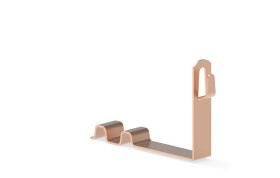 Uchwyt pod dachówkę L-100mm miedziany z zamkiem 10.5.1 CU ROBEN /91008103/