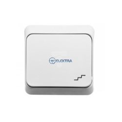 Łącznik schodowy pojedynczy natynkowy PRIMA biały