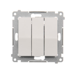 SIMON54 biały DP31.01/11 Przycisk potrójny zwierny