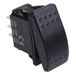 On-(On) Momentary Automotive Rocker Switch DPDT 10A 12-24V IP68