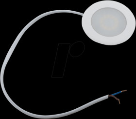 500034 Recessed light, 2 W, 120 lm, 3000 K, round, white