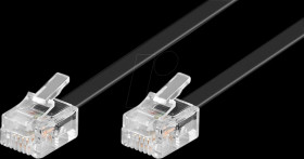 Western cable, 2x connectors, 4-pin, 10 m