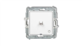 Mini Mechanizm Łącznika Zwierny Światło W Stylu Amerykańskim Biały Mat 25Mwpus-5