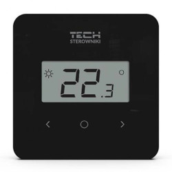 TECH T-2.2 - Regulator pokojowy bezprzewodowy dwustanowy kolor czarny