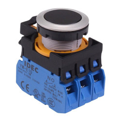 CW4B-A1E30B Black Metallic Maintained Push Button Switch 3NO IP65 IDEC