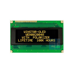 WYŚWIETLACZ OLED 4x20 WEH2004 ALPP5N NEGATYW ŻÓŁTY 20x4 + SPI