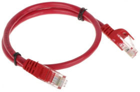 Patchcord RJ45/0.5-RED 0.5m