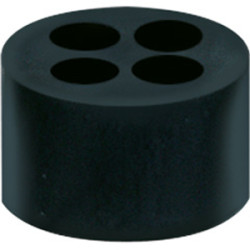 Sealing insert, M32, (H) 9.3 mm, head Ø 25.1 mm, TPE, black, 10322M32604