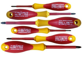 KK30 Zestaw wkrętaków krzyżowych izolowanych 1000V Narzędzia dla elektryka 6 SZTUK Zestaw śrubokrętów izolowanych 1000V