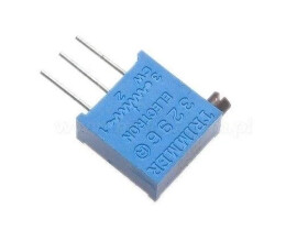 Potencjometr montażowy 3296X - wieloobrotowy 20kΩ THT