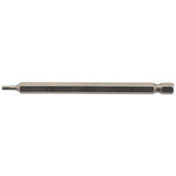 Draper 64371 2.5mm 1/4&quot; Hex Hexagonal Insert Bit 100mm Long x 1