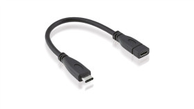 Kabel Roline Usb 3.2 Gen 2, C-C, M/F, Czarny, 0,15 M