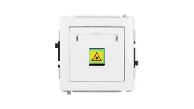 Deco Mechanizm Gniazda Światłowodowego/Optycznego Pojedynczego, Biały Mat...