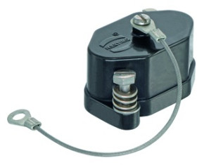 Cover cap, size 3A, zinc die casting, screw locking, IP69/IPX9K/IP68/IP65, 09400035412