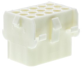 Obudowa złącza 15-pinowe 3-rzędowe raster: 6.35mm TE Connectivity Żeński Montaż na panelu Universal MATE-N-LOK Złącze