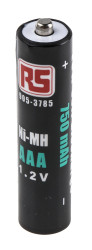 Akumulator AAA NiMH, 1.2V HR03, 750mAh Tak, RS PRO, RS PRO