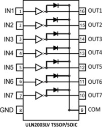 8V, 7-ch NMOS array low-side driver
