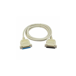 Kabel DB25M/DB25F 1,8m RS232 Wtyk-Gniazdo