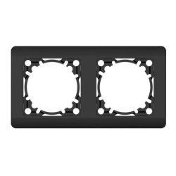 Ramka podwójna, Silva, czarna / 46419