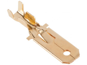 Konektor E-6,3 męski z zaczepem KE41