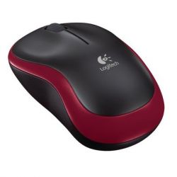 MYSZ LOGITECH M185 BEZPRZEW.CZARNO-CZERW