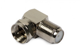 Adapter kątowy: wtyk F / gniazdo F