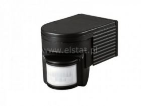 Czujnik ruchu 180st. IP44, 1200W, czarny 230V