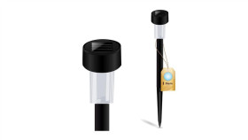 Lampa Ogrodowa Led Solarna Wbijana Czarna 6500K Palis Lumiled