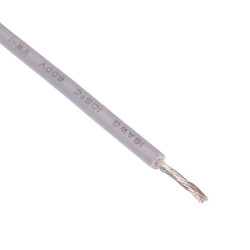 Grey UL1015 16AWG 25/0.25mm Tinned Copper Stranded Wire (price per metre)