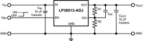 3-A, adjustable ultra-low-dropout voltage regulator with low-noise & enable