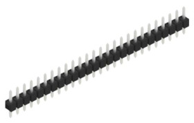 Pin header, 26 pole, pitch 2.54 mm, straight, black, 10047970