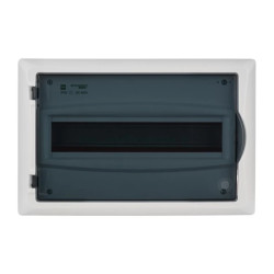 Rozdzielnica modułowa 1x12 p/t ECONOMIC BOX RP 1/12 drzwi transparentne (N+PE) IP40 2513-01