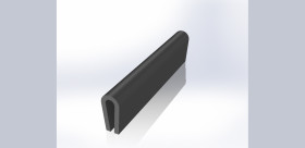 Ochraniacz krawędzi szerokość: 6mm Zabezpieczenie krawędzi dł: 20m EPDM