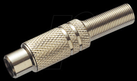 RCA coupling, metal housing