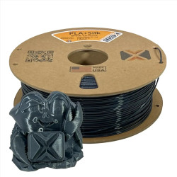 Black Chrome PLA+Silk Filament for Stunning Prints