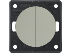 Integro Flow Wyłącznik wieloklawiszowy seryjny stal szlachetna lak 936552524 HAGER