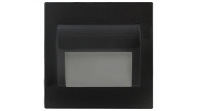 Oprawa Beryl Czarna 1,5W 12V Dc Ciepła 9 Led Smd 3014 Kwadrat Do Puszki Fi 60