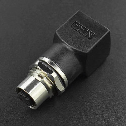 RJ45 Female to M12 4-Pin Female Adapter [Discontinued]