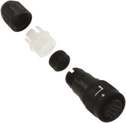 Złącze wielostykowe przemysłowe 10-pinowe Miniaturowe Montaż na kablu Wtyczka Hirose