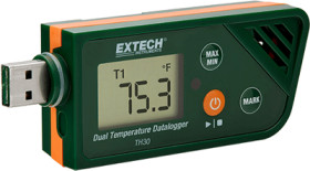 Data logger, temperature, USB, Extech TH30